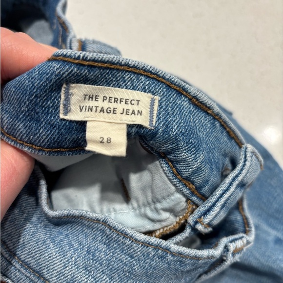 Madewell The Perfect Vintage Light Blue Jeans, Size 28 - Picture 6 of 11